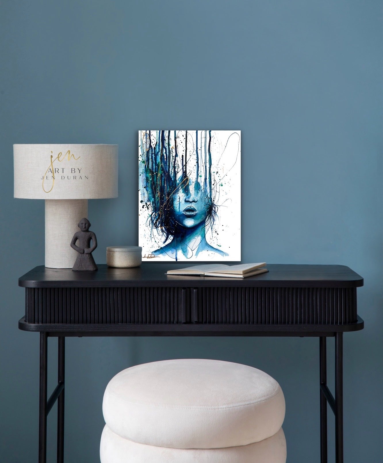 "Consumed By Chaos" (Blue & Gold) Fine Art Print