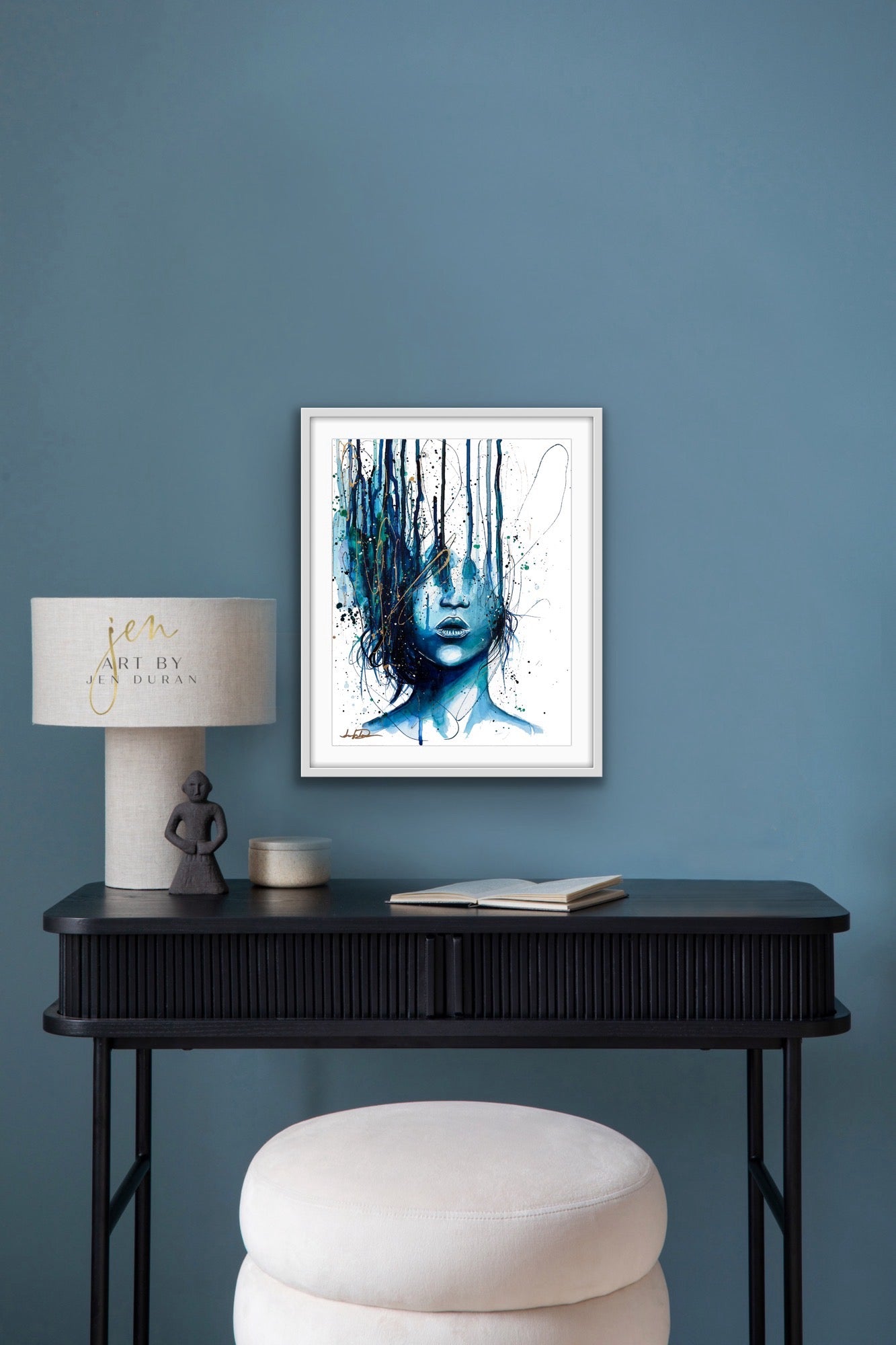 "Consumed By Chaos" (Blue & Gold) Fine Art Print