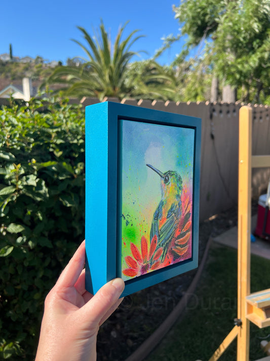 Sweet Hummingbird Original Painting