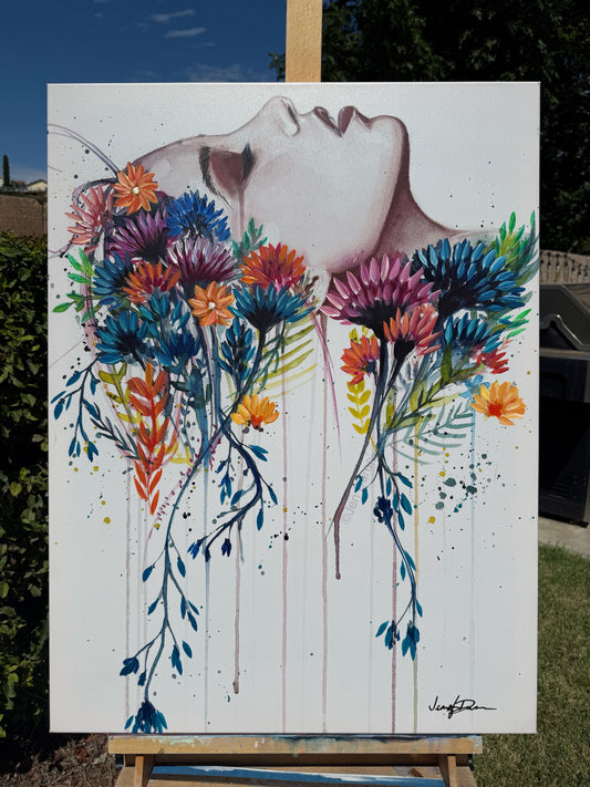 "Dream" Hand-Embellished Giclée Canvas