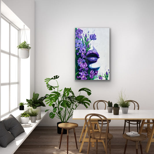 "Dreaming in a Field of Irises" Original Painting