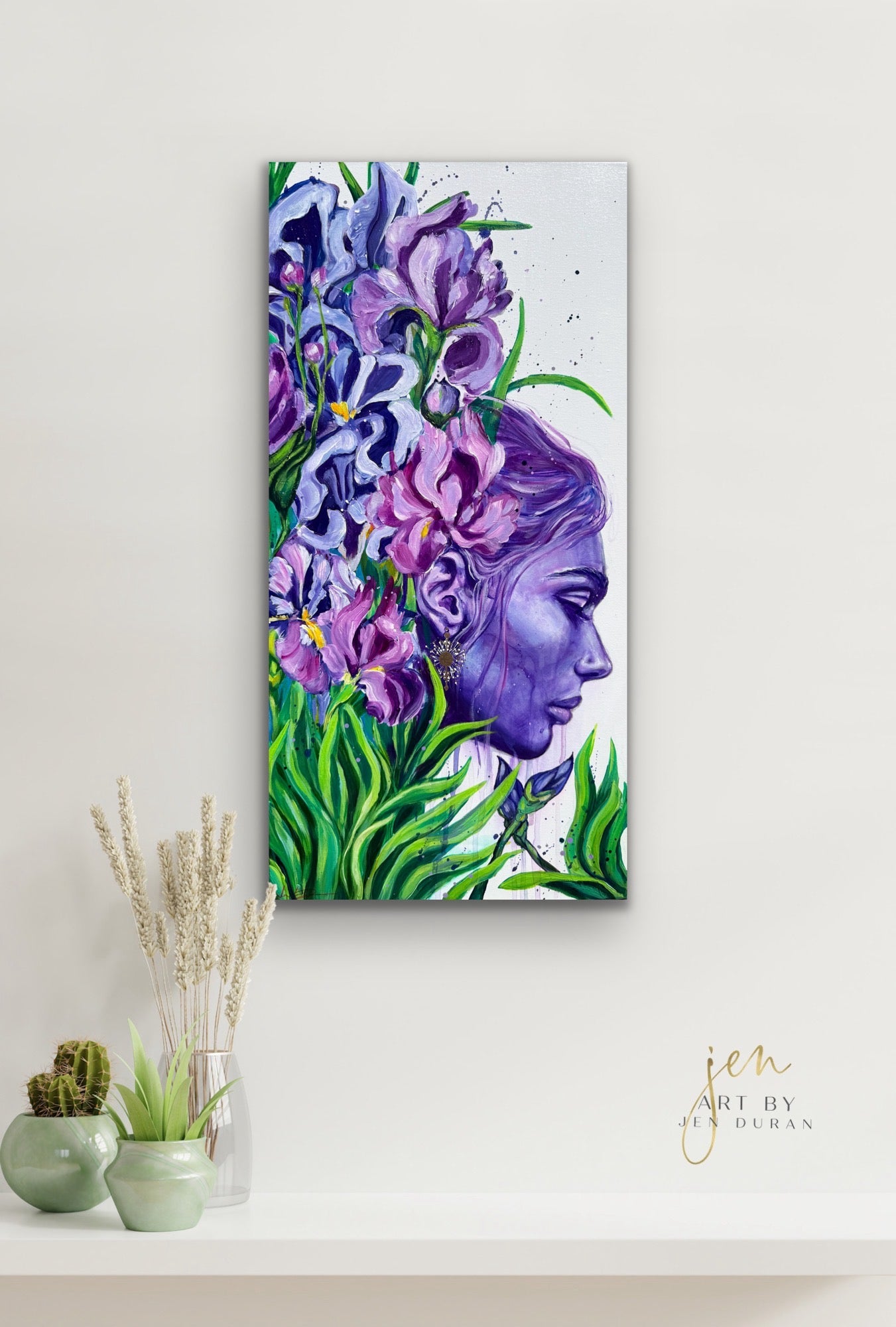 "Dreaming in a Field of Irises" #2 - Original Painting