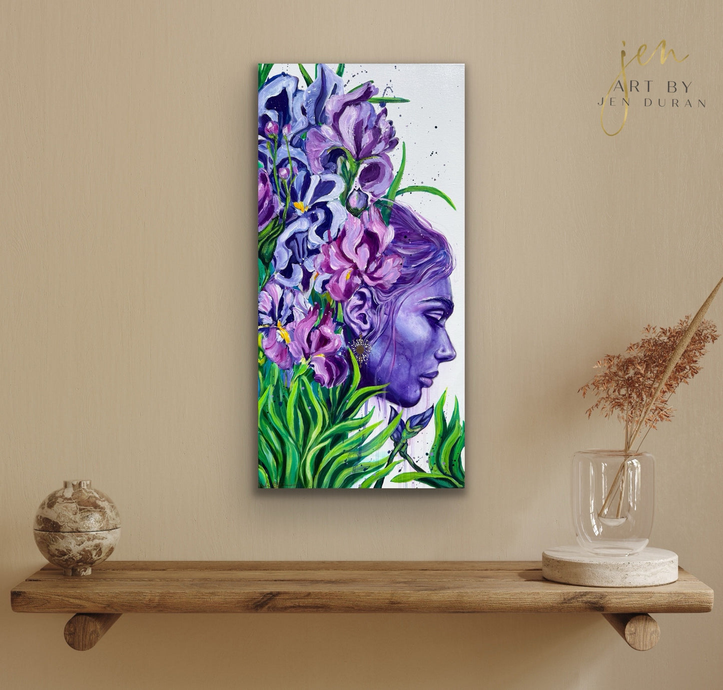 "Dreaming in a Field of Irises" #2 - Original Painting