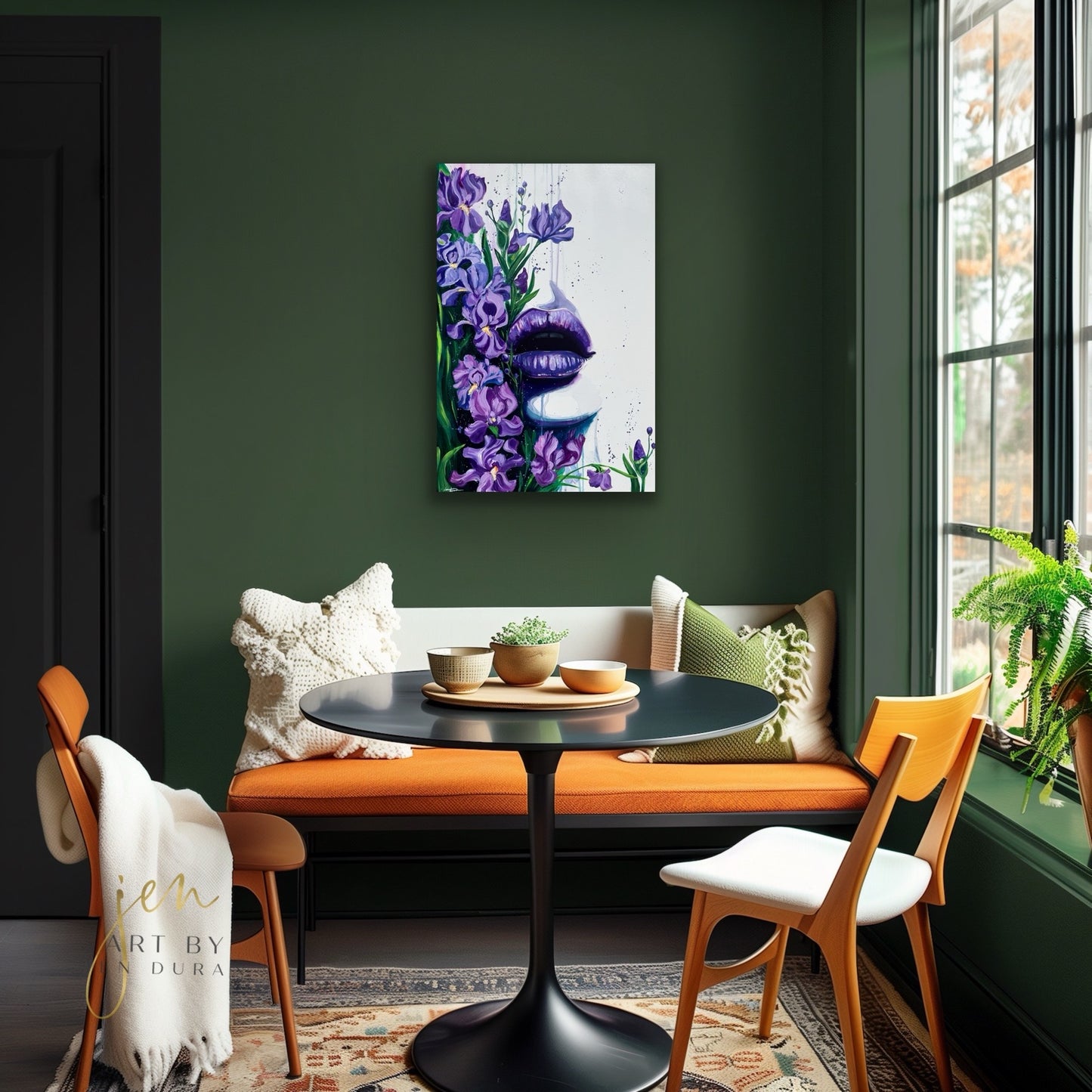 "Dreaming in a Field of Irises" Original Painting