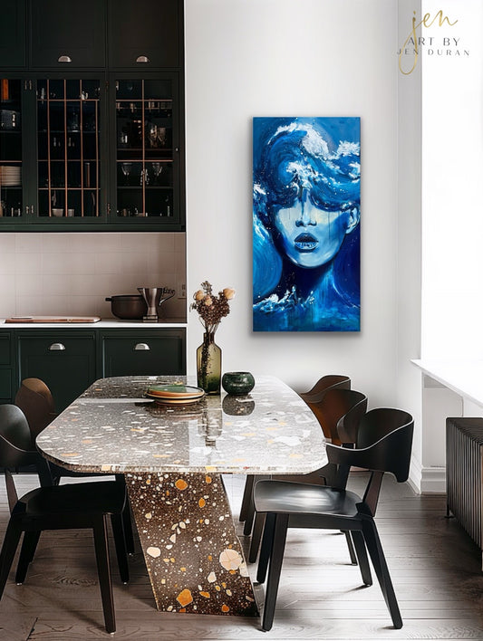 "EVOKE" Original Watercolor & Mixed Media Painting