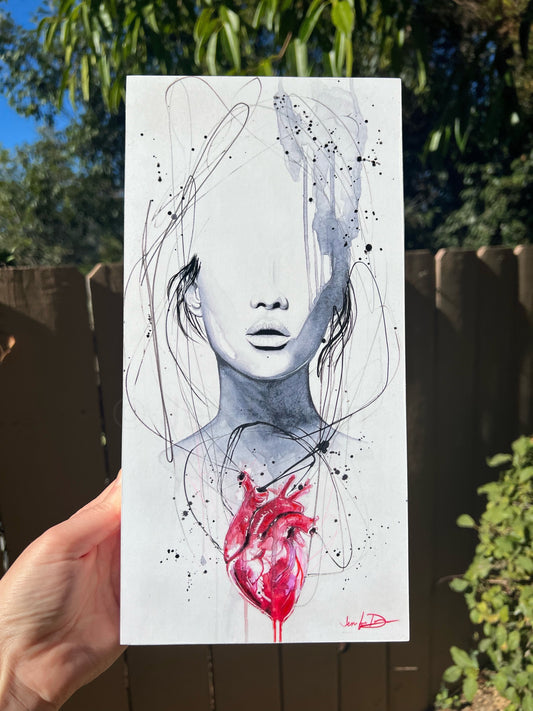 "Heartache" - Artist Proof on Wood