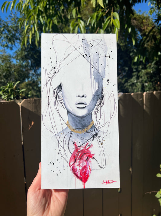 "Heartache" - Artist Proof on Wood