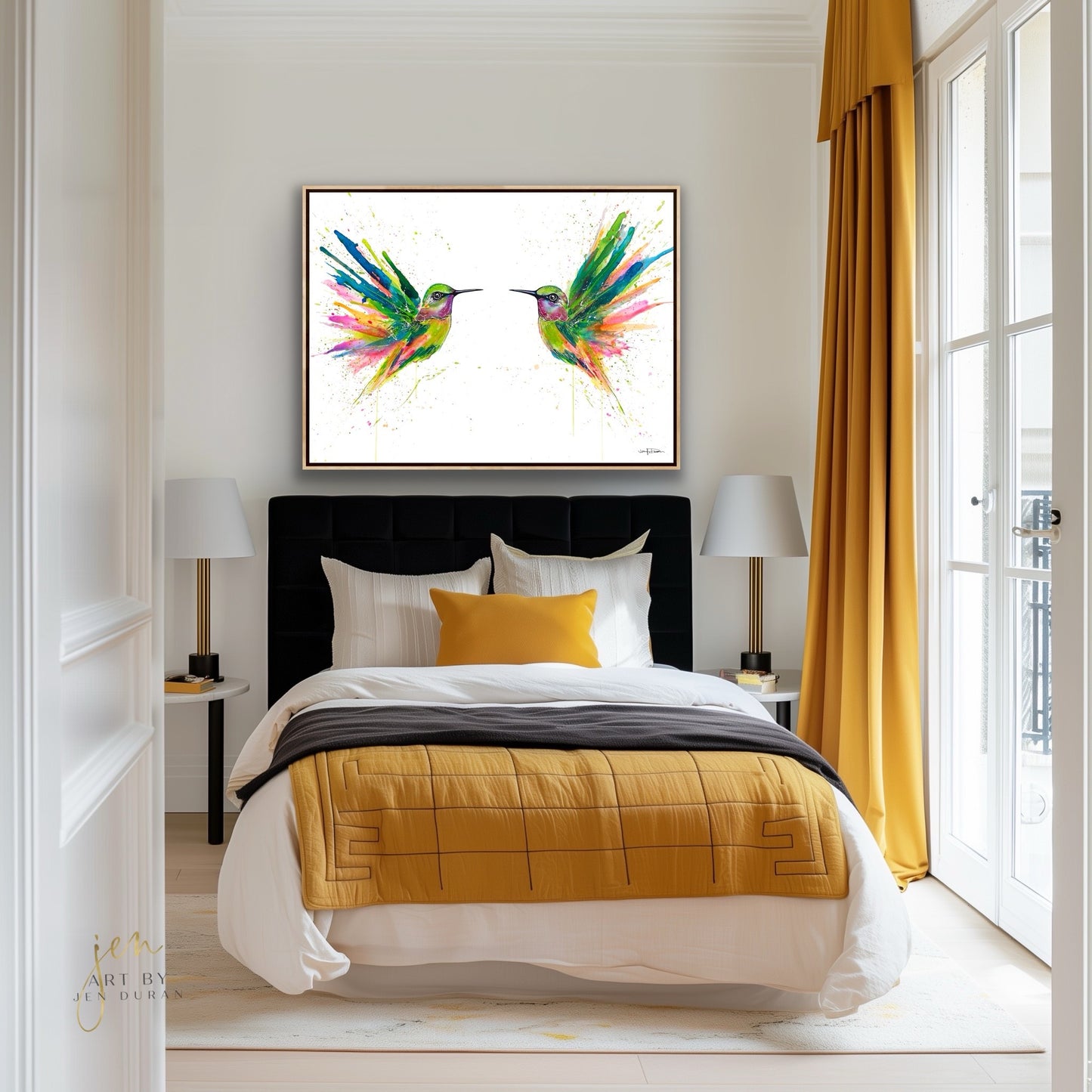 "Hummingbird Flutter" - Giclée Canvas Print