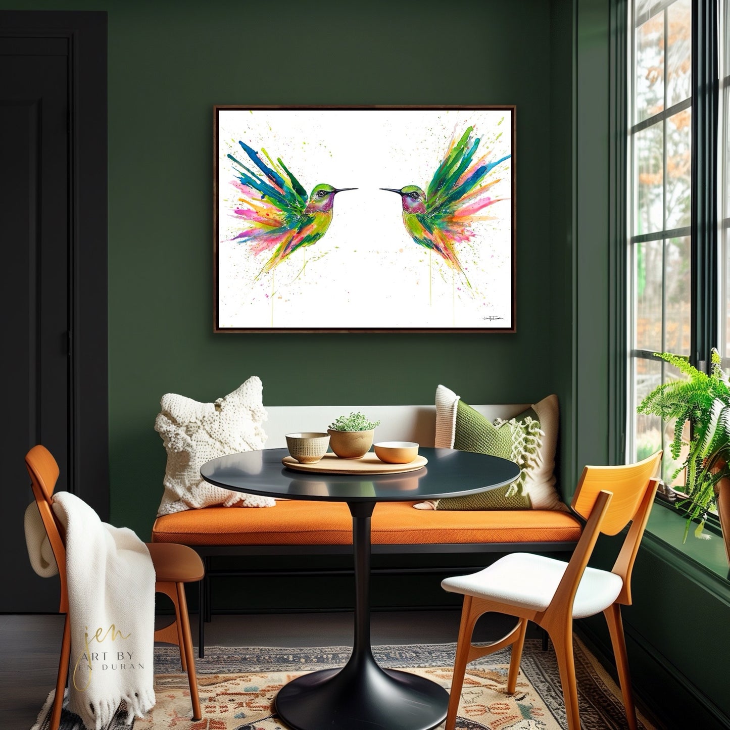 "Hummingbird Flutter" - Giclée Canvas Print