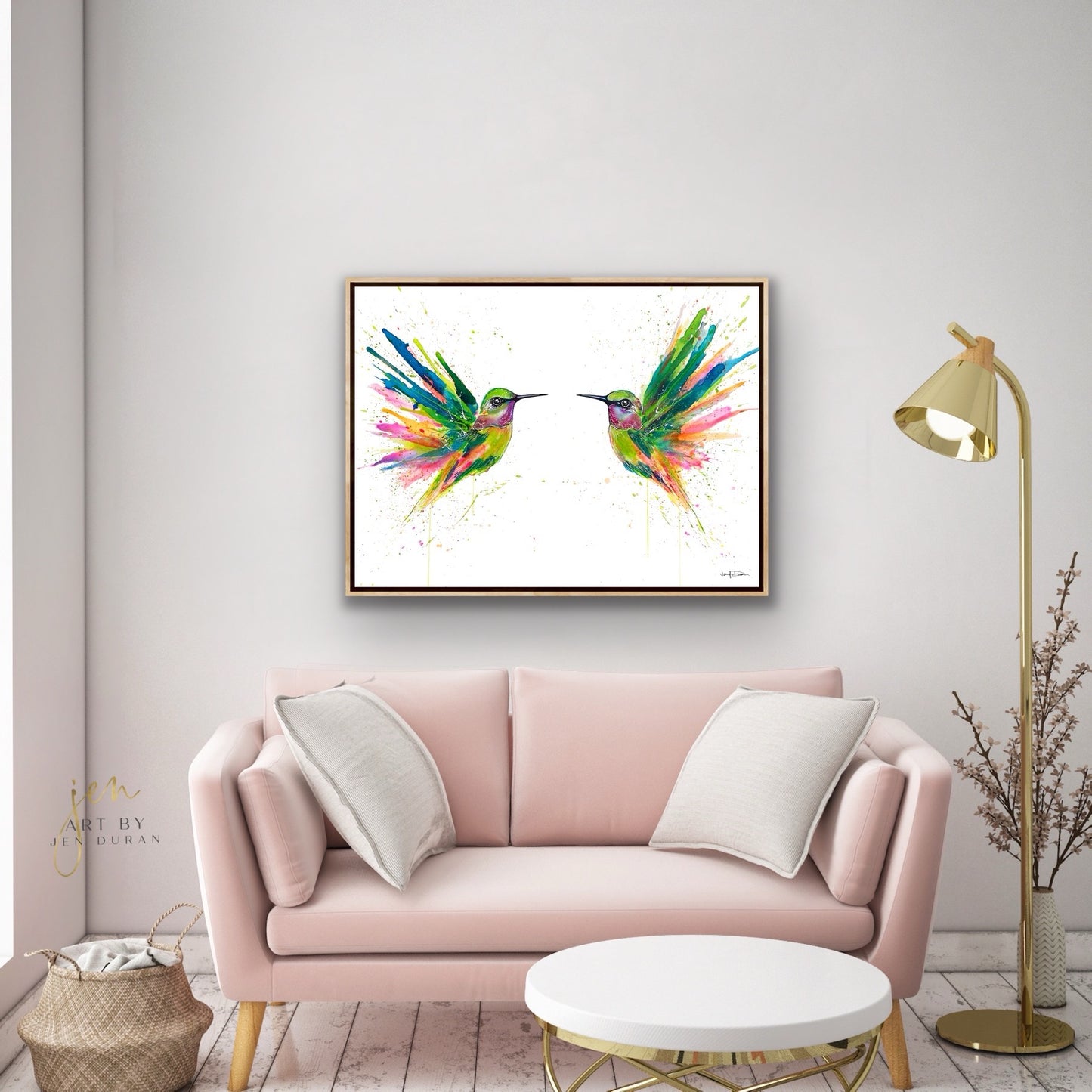 "Hummingbird Flutter" - Giclée Canvas Print
