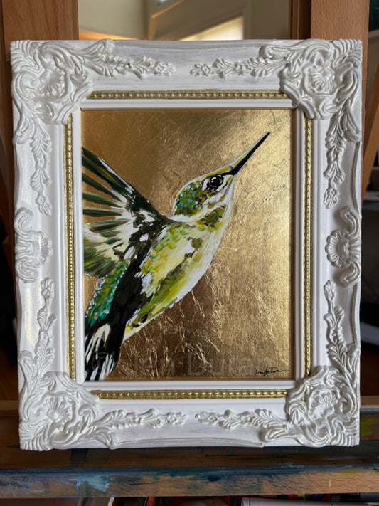 "Lightness of Being" Original Painting in Ornate Frame