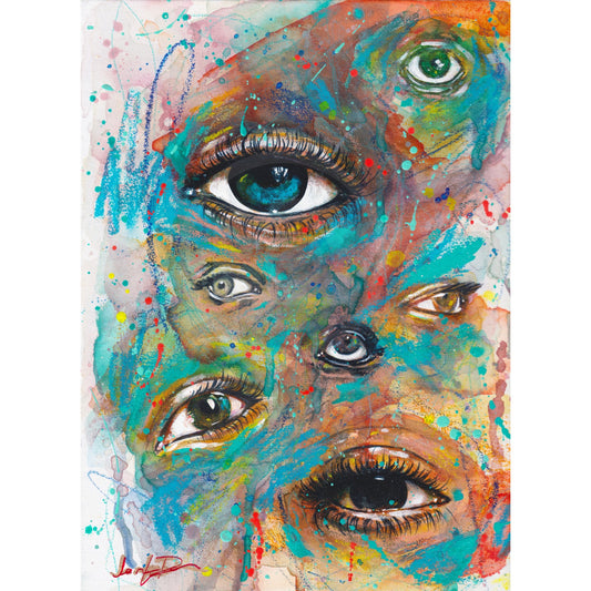 modern canvas wall art, modern art, art print, eye wall art, abstract watercolor, modern watercolor, art prints, canvas wall art, wall art, home decor, modern art print, art for walls, unique home decor, best gift, unique gift ideas, art by jen duran