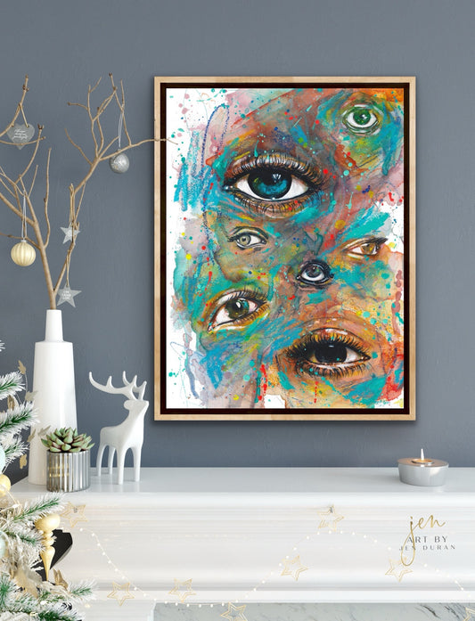 "Mixed Feelings" Giclée Canvas Print