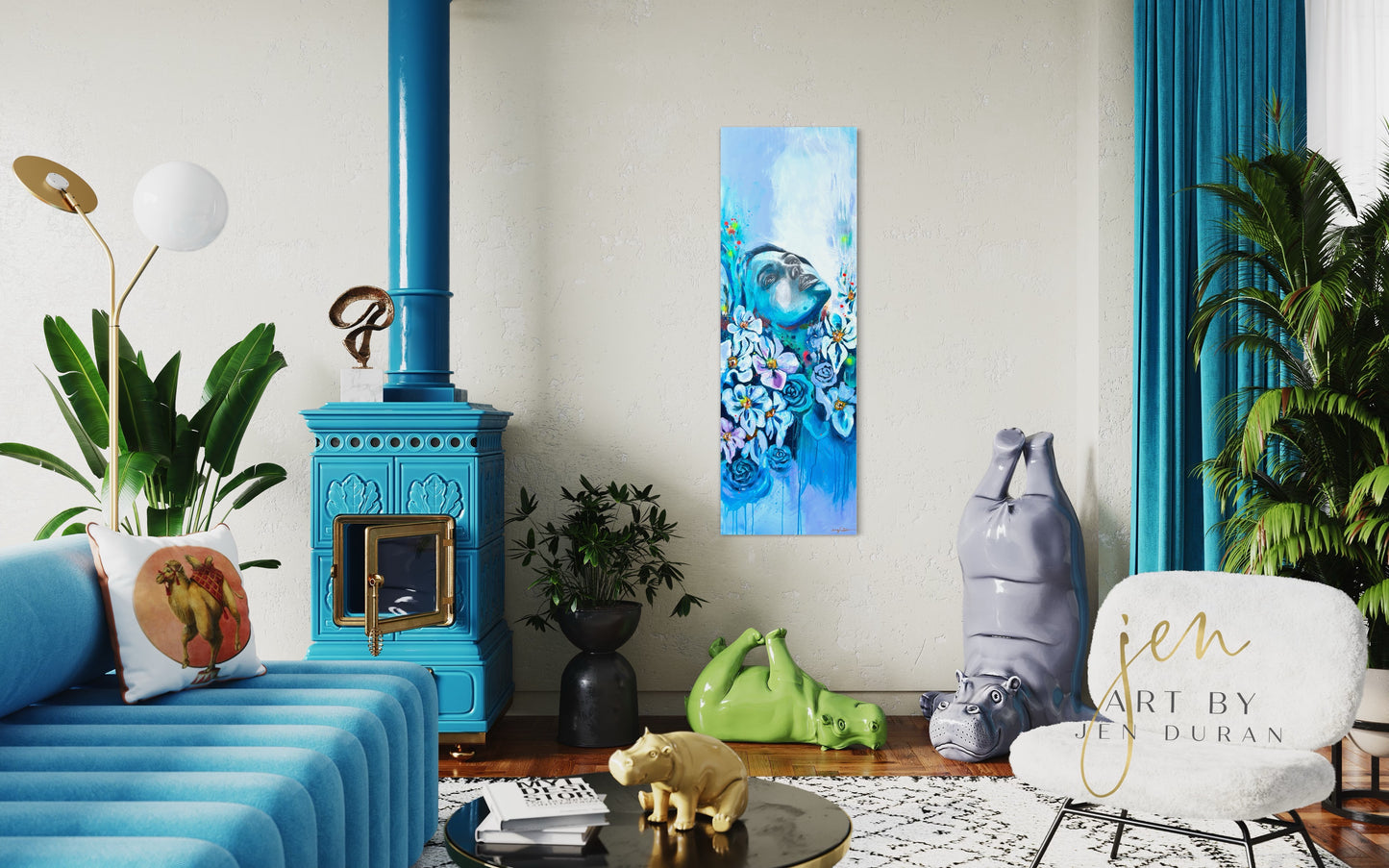 "OVERCAME" Original Painting | Canvas Wall Art | Home Decor Art By Jen Duran