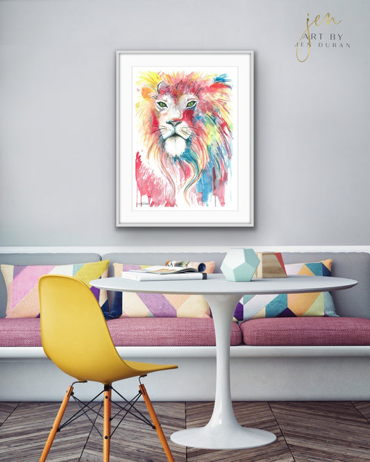 "Pride" Lion Fine Art Paper Print