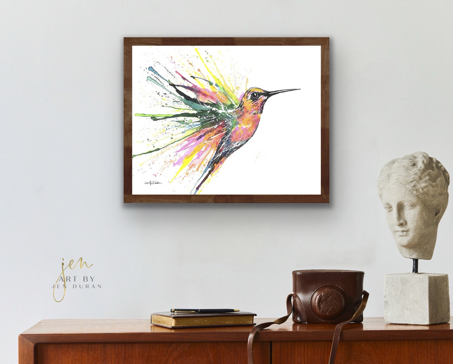 Rainbow Hummingbird Fine Art Paper Print