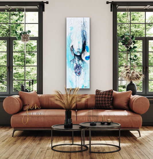 "SET FREE" Original Watercolor & Mixed Media Painting