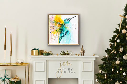 "Take Flight" - Hummingbird - Giclée Canvas Print