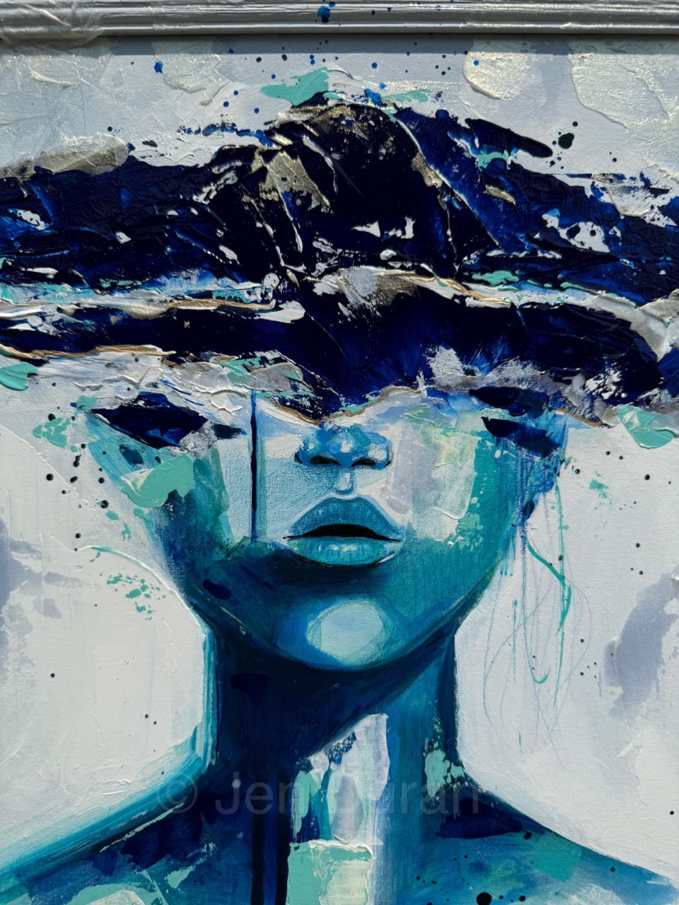 "Through the Void" Original Painting with Frame