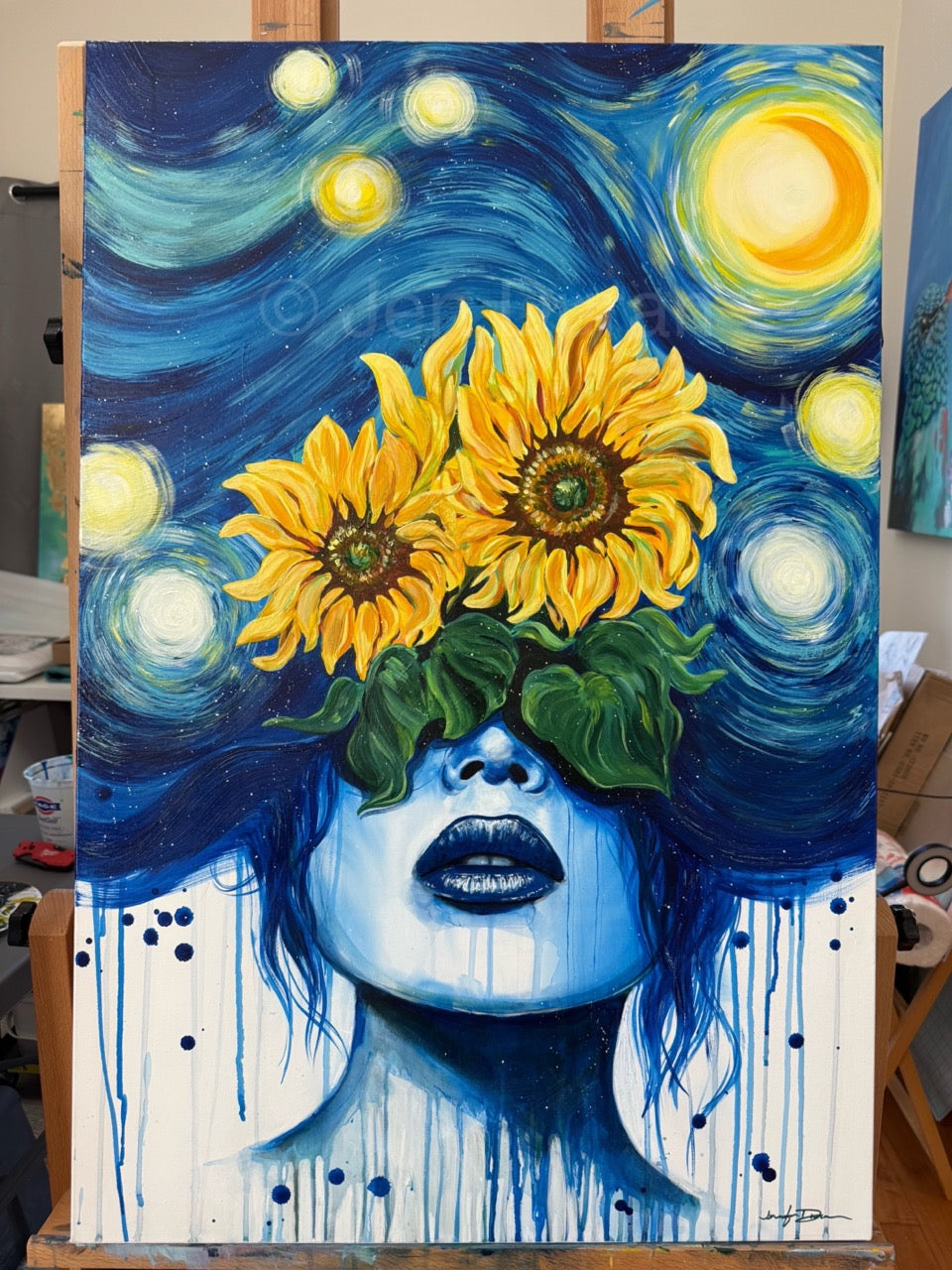 "Tribute to Van Gogh" Original Painting