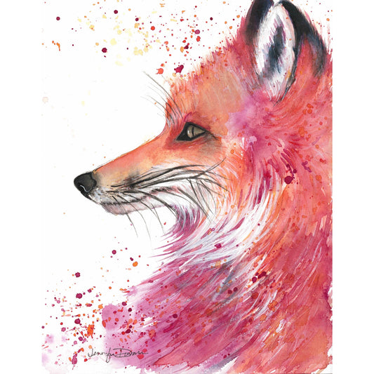 modern canvas wall art, modern art, art print, abstract art, abstract watercolor, modern watercolor, art prints, fox art print, canvas wall art, wall art, home decor, modern art print, art for walls, unique home decor, best gift, unique gift ideas, art by jen duran