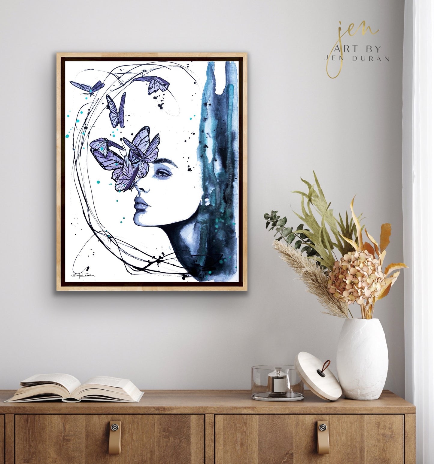 "You'll Never See Me Cry" Giclée Canvas Print