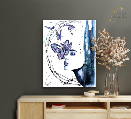 "You'll Never See Me Cry" Giclée Canvas Print