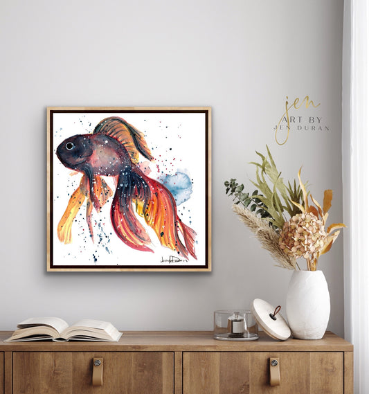"Betta Fish" Giclée Canvas Print
