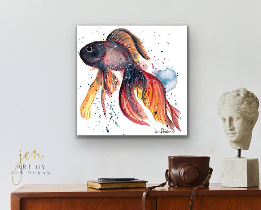 "Betta Fish" Giclée Canvas Print