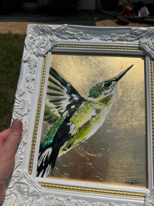 "Lightness of Being" Original Painting in Ornate Frame