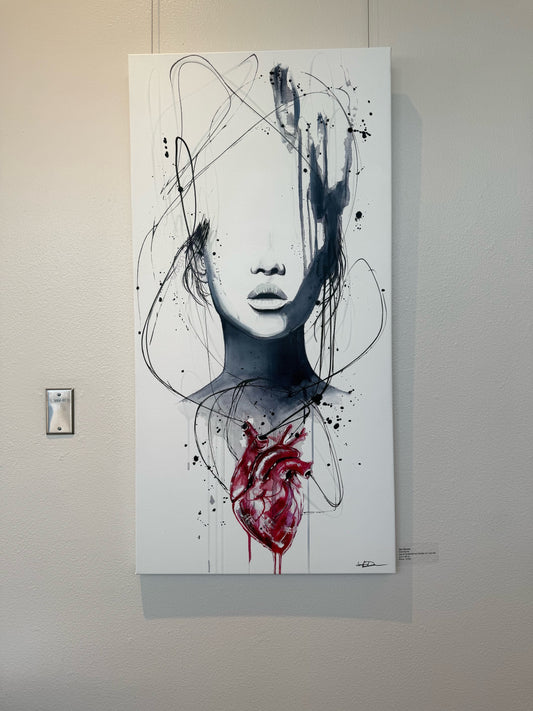 "Heartache"  Hand-Embellished Giclée Canvas Print