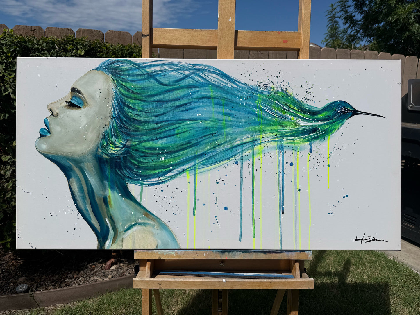 "Break Free" Hand-Embellished Giclée Canvas Print