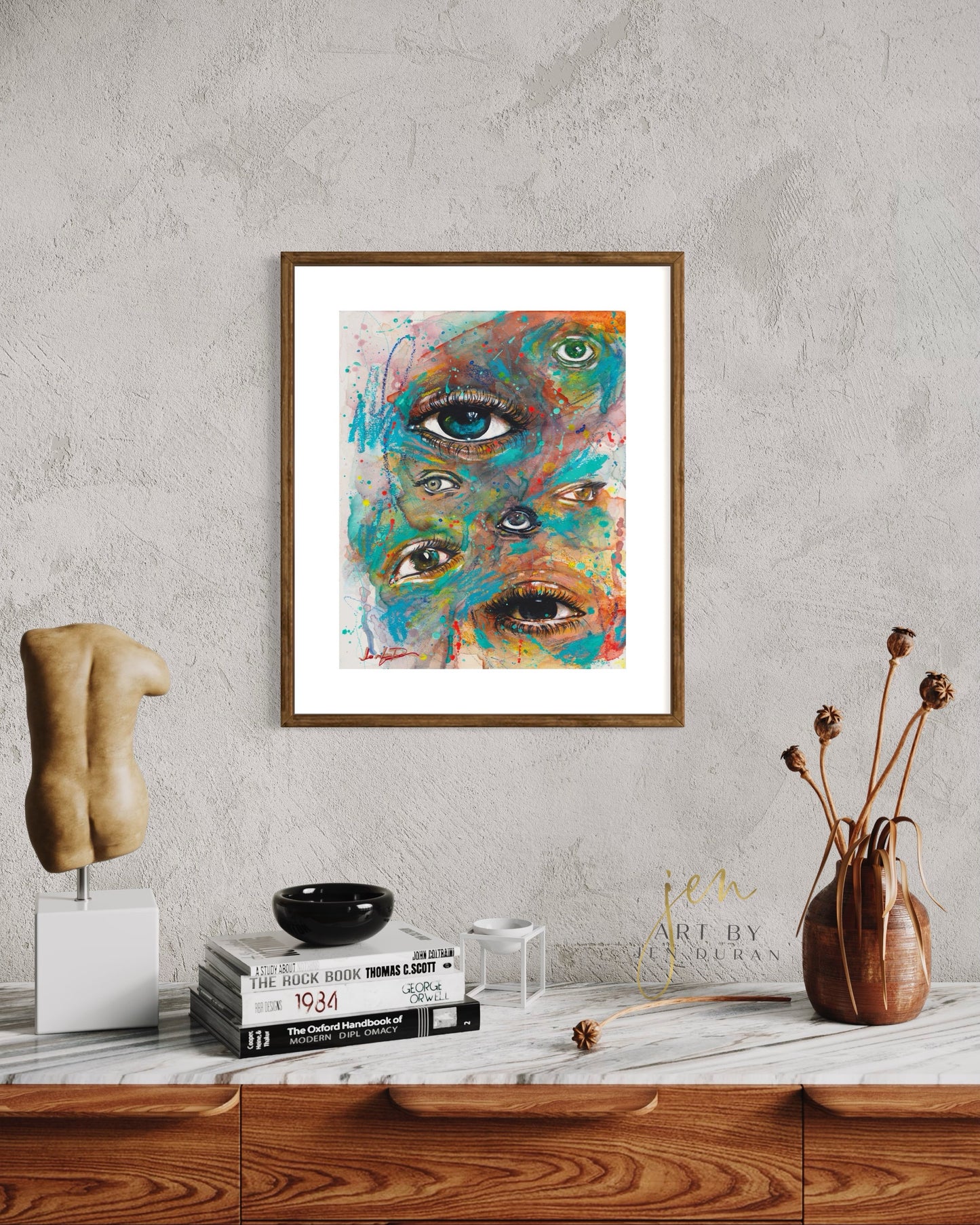 "Mixed Feelings" Fine Art Paper Print | Eye Art