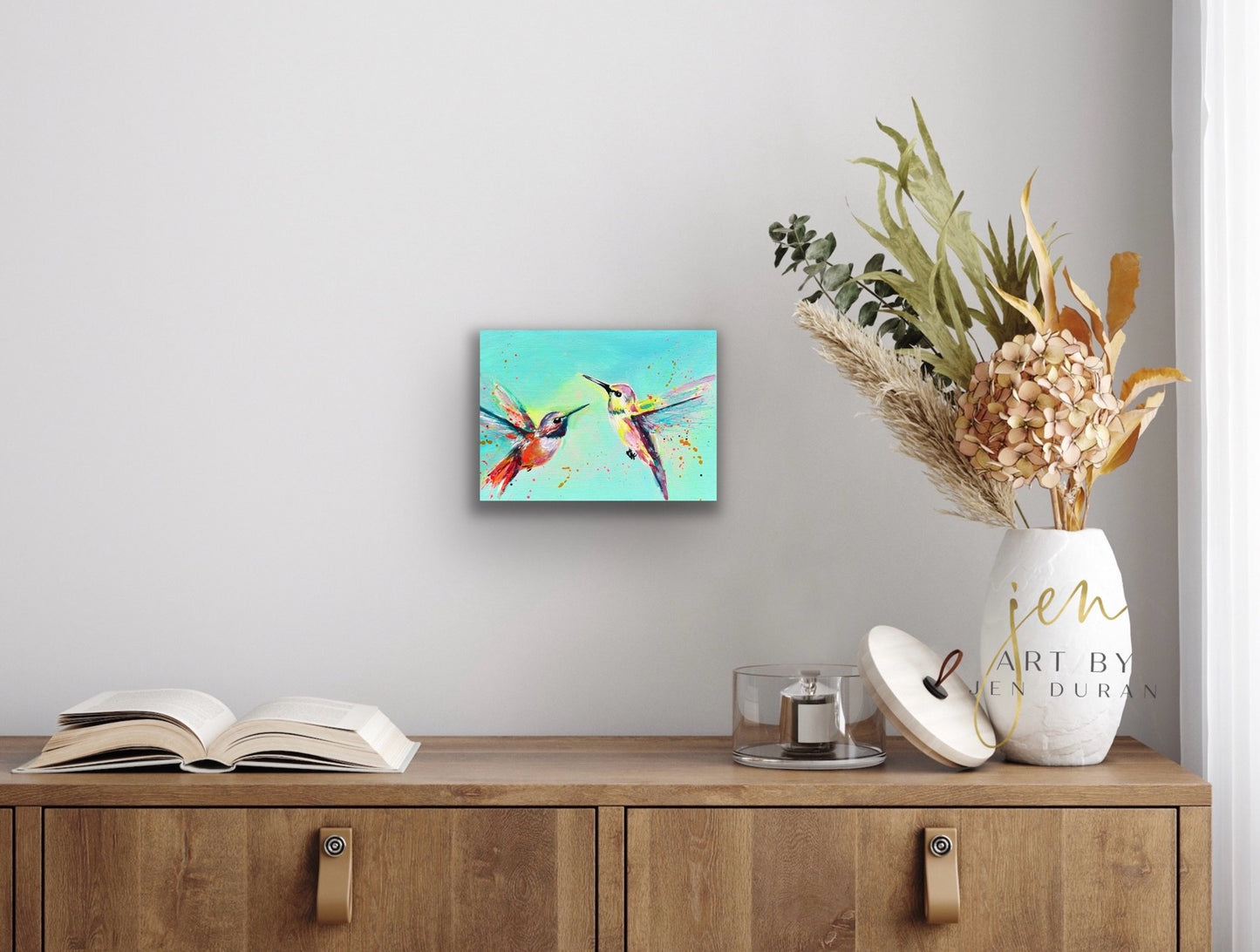 "Spring Hummingbird" Original Painting #8