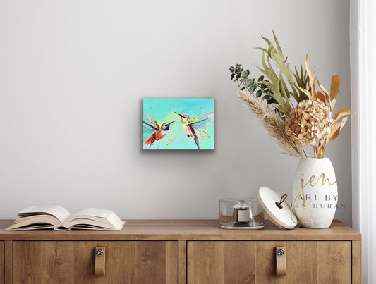 "Spring Hummingbird" Original Painting #8
