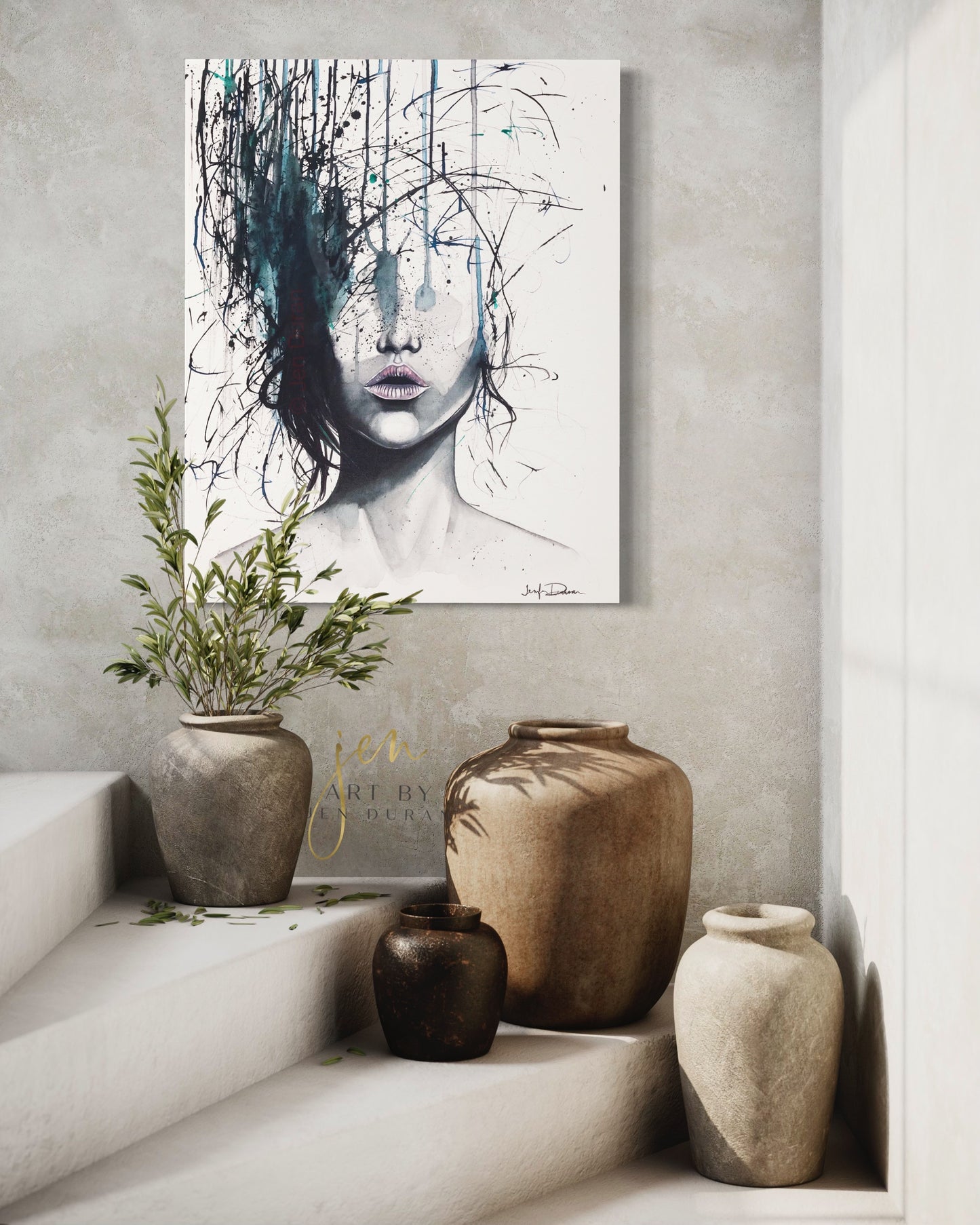 modern canvas wall art, modern art, art print, abstract art, abstract watercolor, modern watercolor, art prints, canvas wall art, wall art, home decor, modern art print, art for walls, unique home decor, best gift, unique gift ideas, art by jen duran
