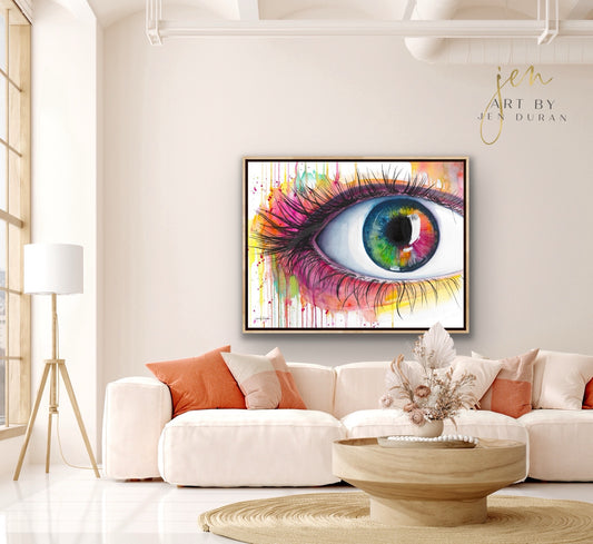 "Rainbow Eye" Giclée Canvas Print