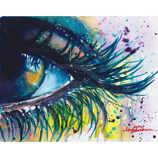 Watercolor Eye Fine Art Paper Print