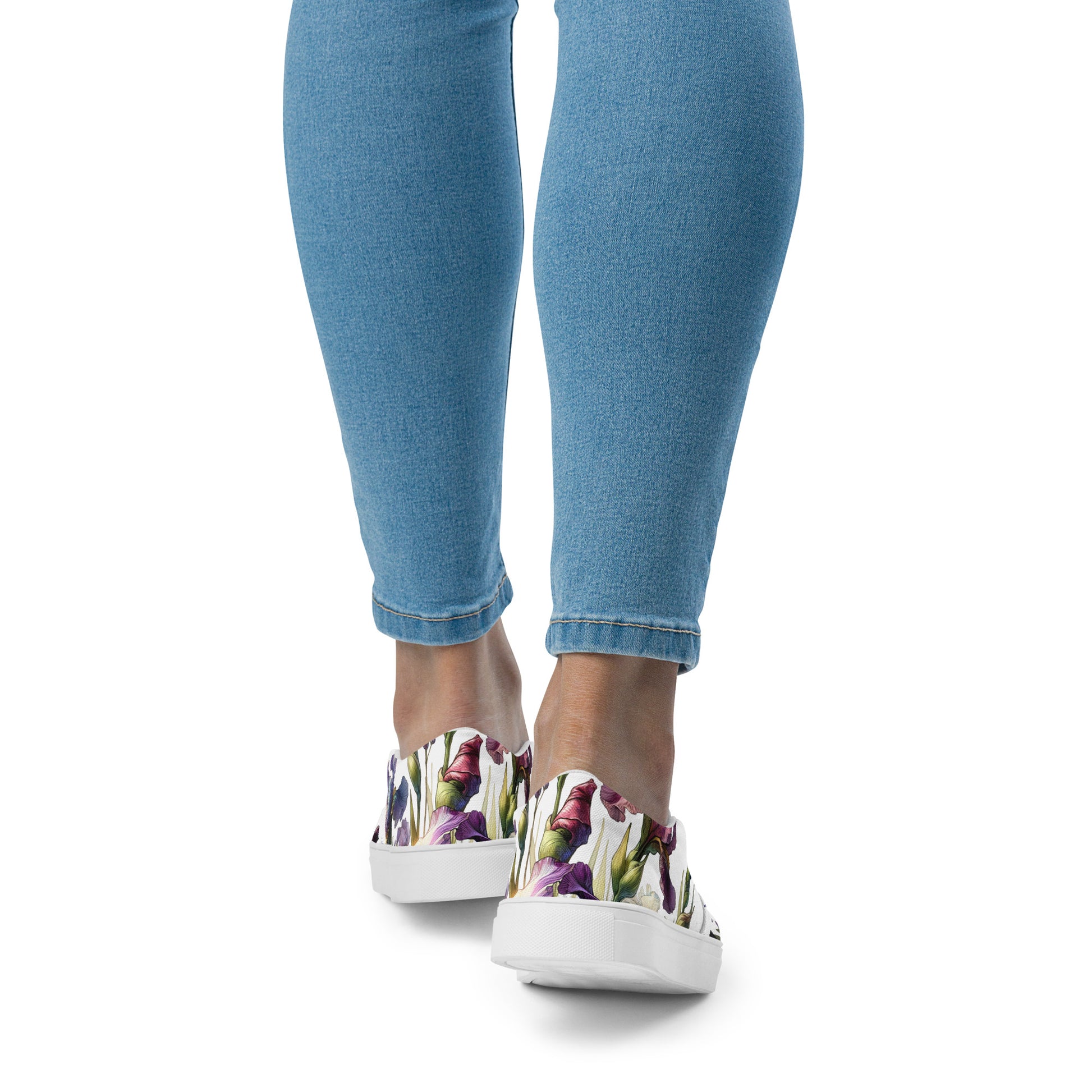 canvas slip on shoes, slip on shoes, canvas sneakers, canvas shoes, trendy fashion, unique shoe design, mens shoes, womens shoes, sneakers, art by jen duran