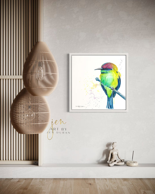 canvas wall art bird painting home decor art by jen duran