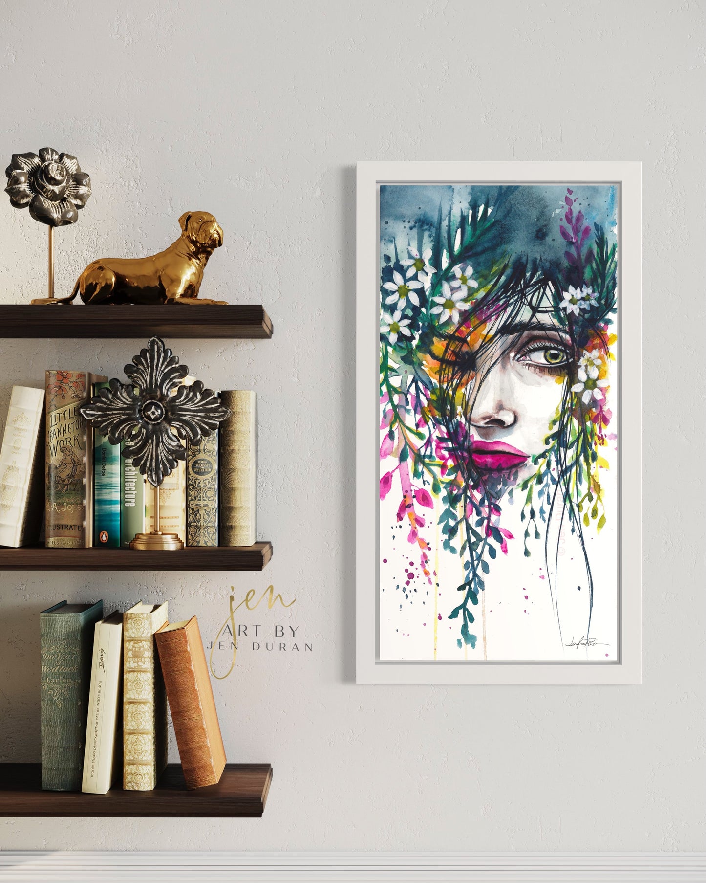 "Curious" Fine Art Paper Print | Floral Wall Art | Home Decor