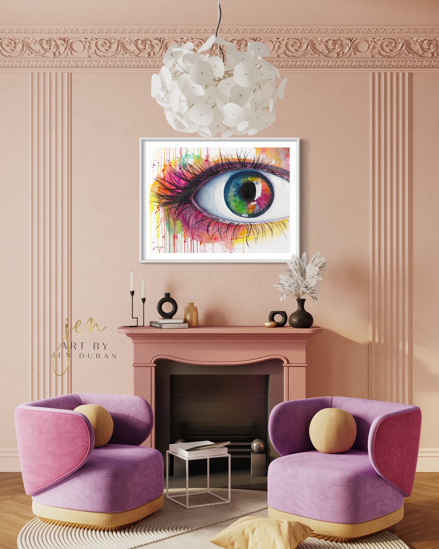 Rainbow Eye Fine Art Paper Print | Eye Wall Art