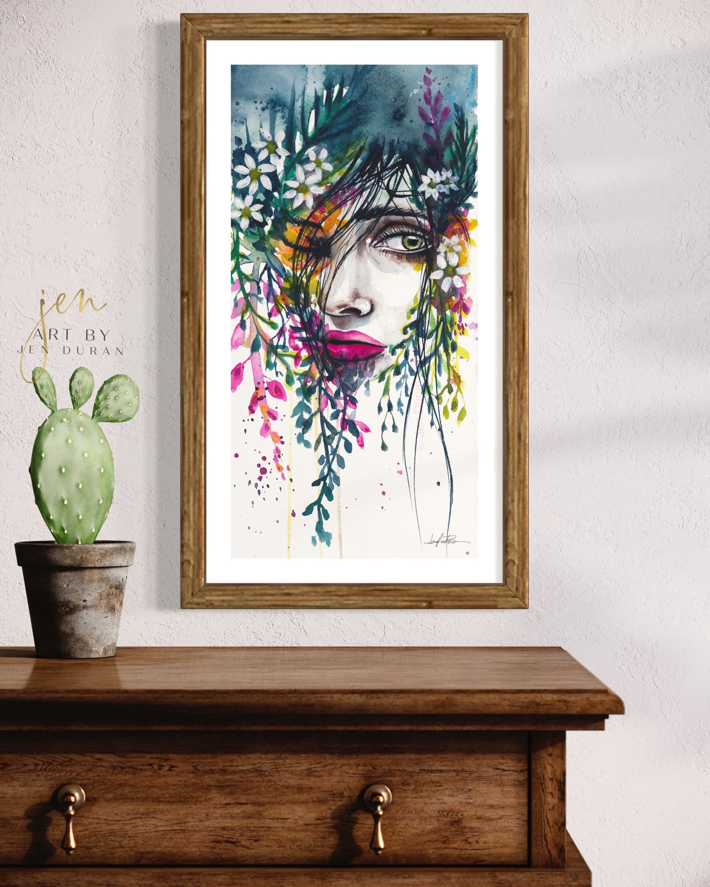 "Curious" Fine Art Paper Print | Floral Wall Art | Home Decor