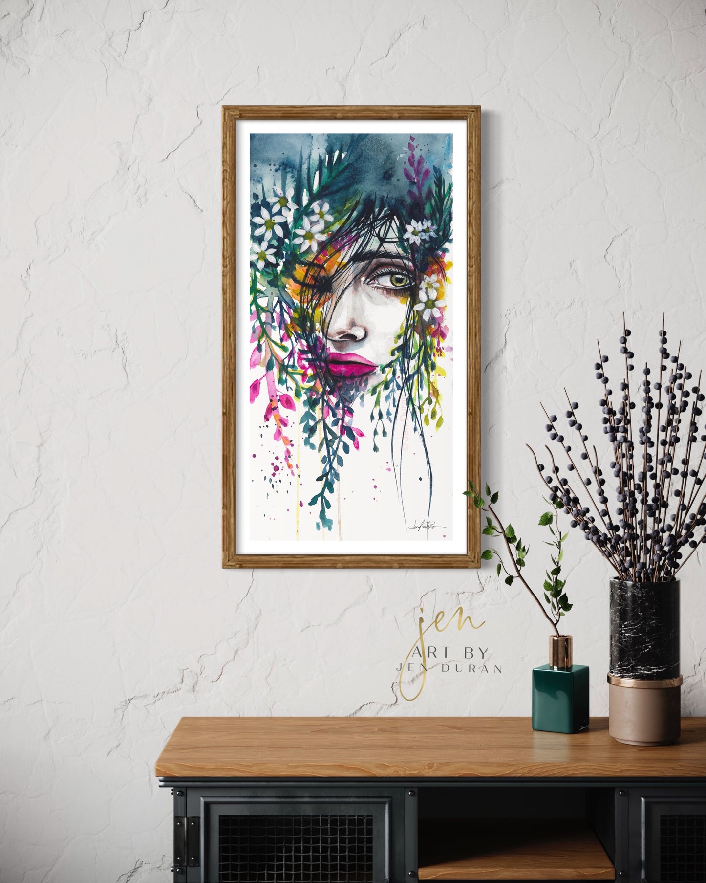 "Curious" Fine Art Paper Print | Floral Wall Art | Home Decor