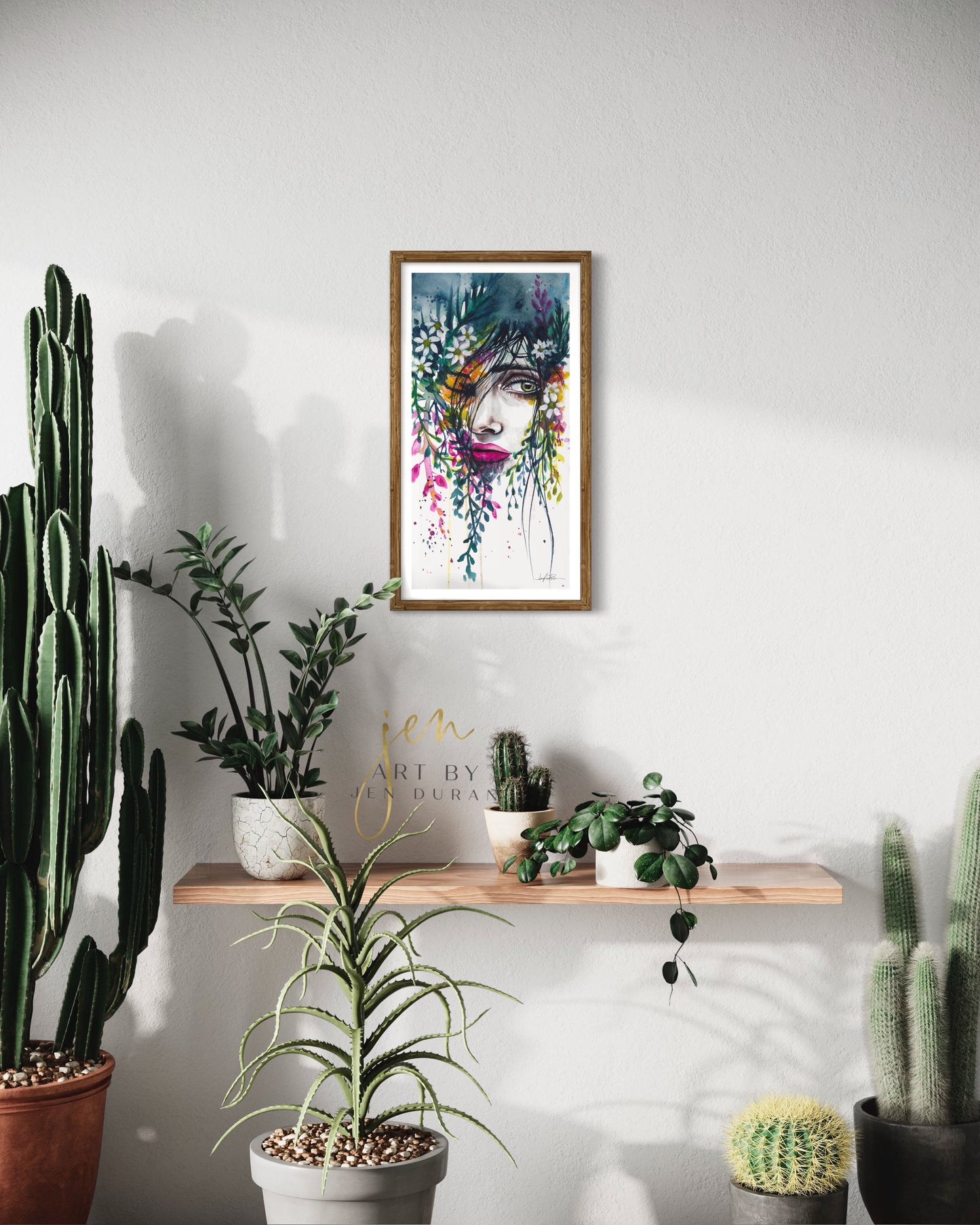 "Curious" Fine Art Paper Print | Floral Wall Art | Home Decor