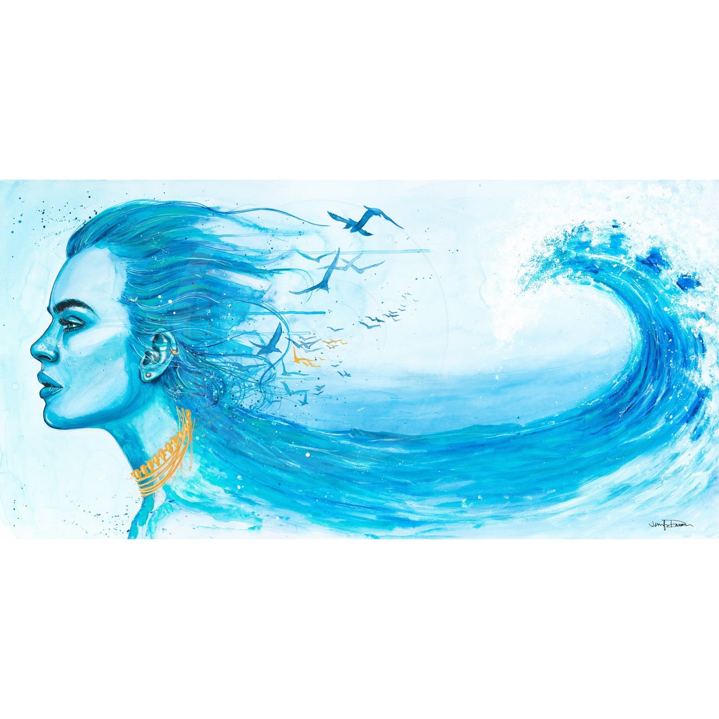 "Mermaid Tears" Giclée Canvas Print