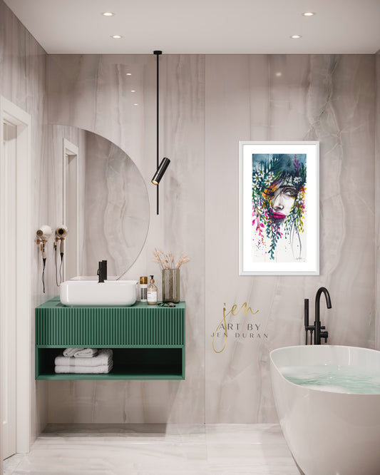 "Curious" Fine Art Paper Print | Floral Wall Art | Home Decor