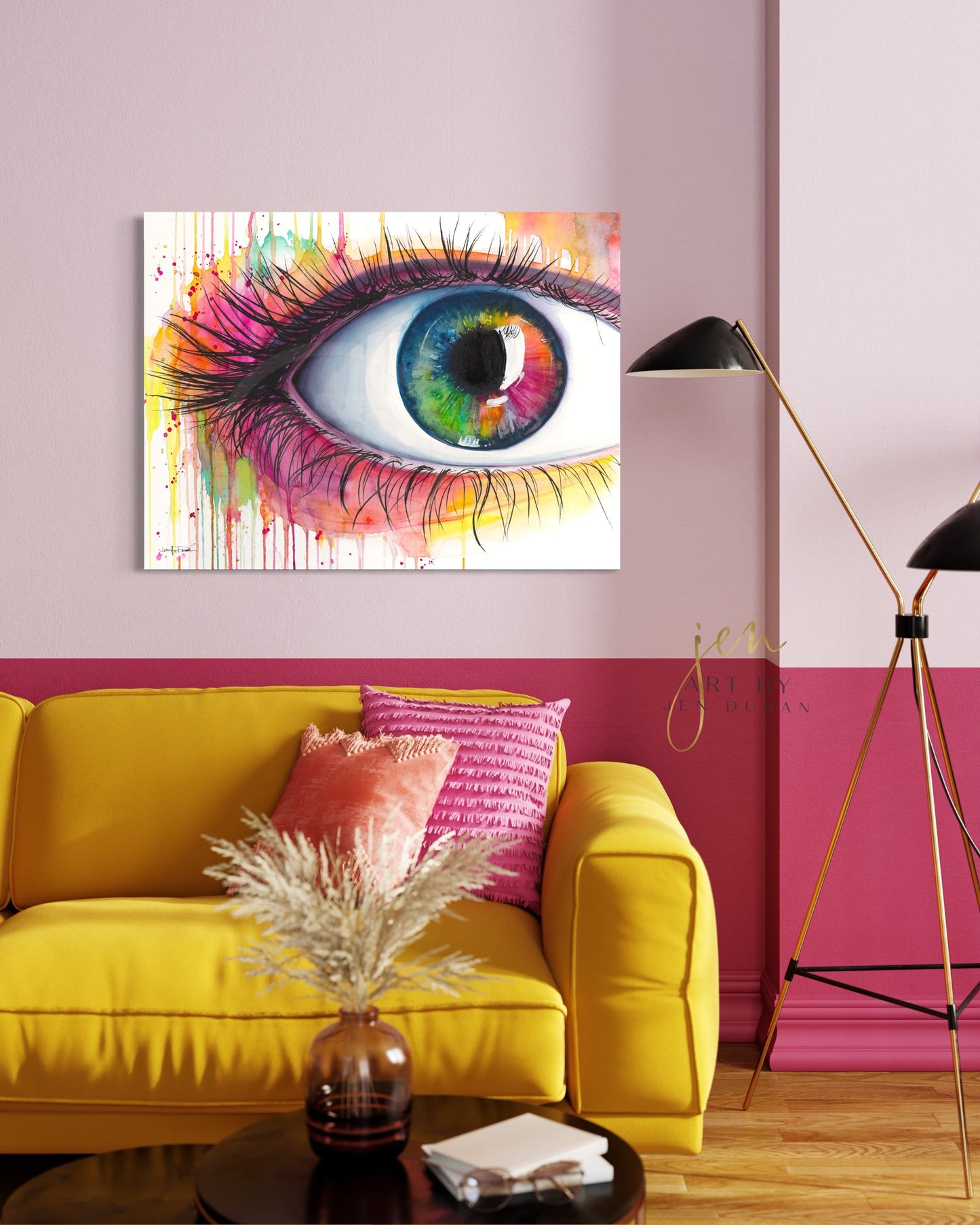 "Rainbow Eye" Giclée Canvas Print