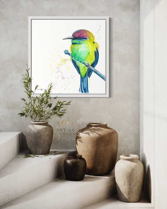 canvas wall art bird painting home decor art by jen duran