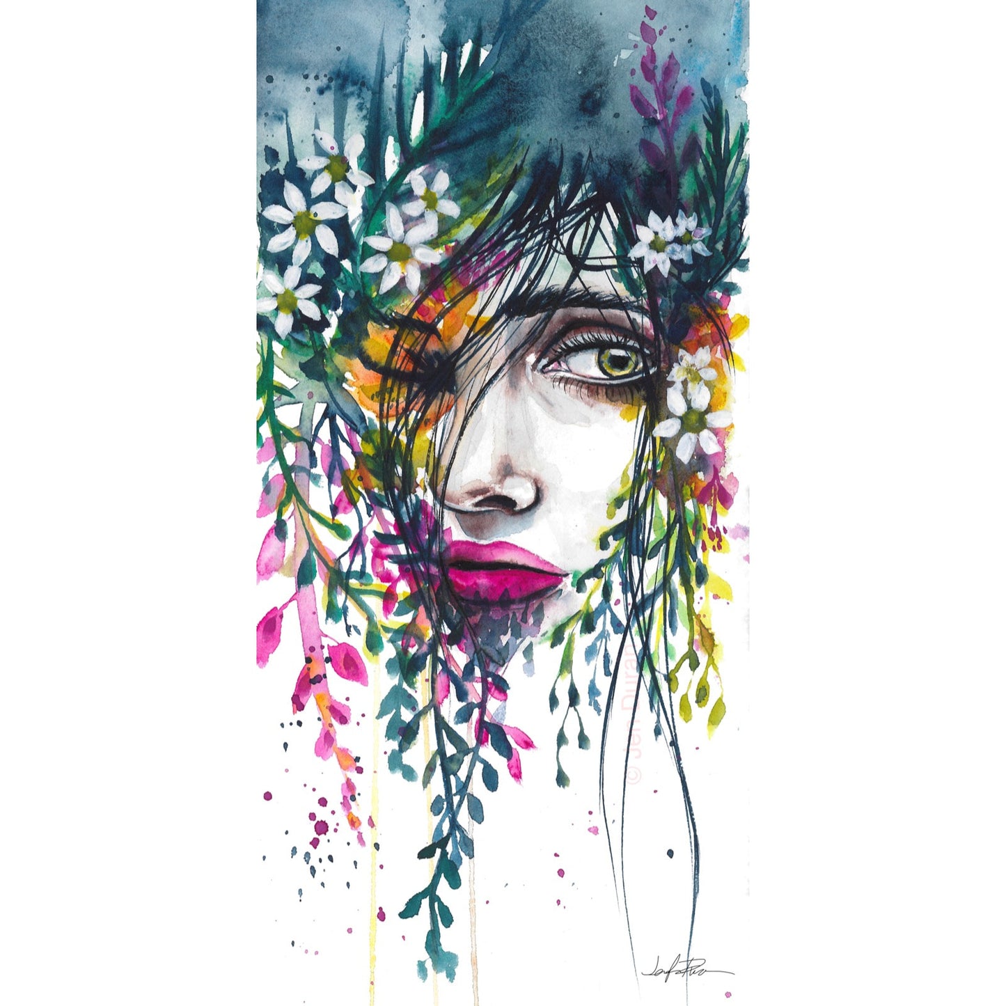 "Curious" Fine Art Paper Print | Floral Wall Art | Home Decor